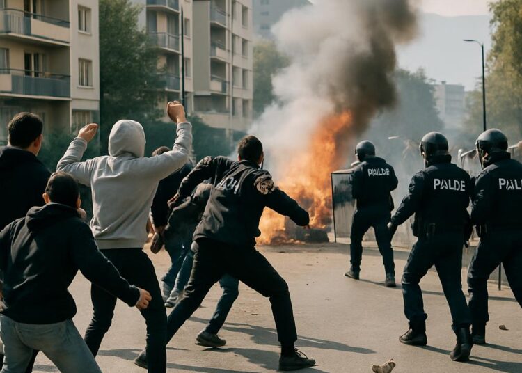 Échirolles : affrontements violents entre police et jeunes, deux arrestations.