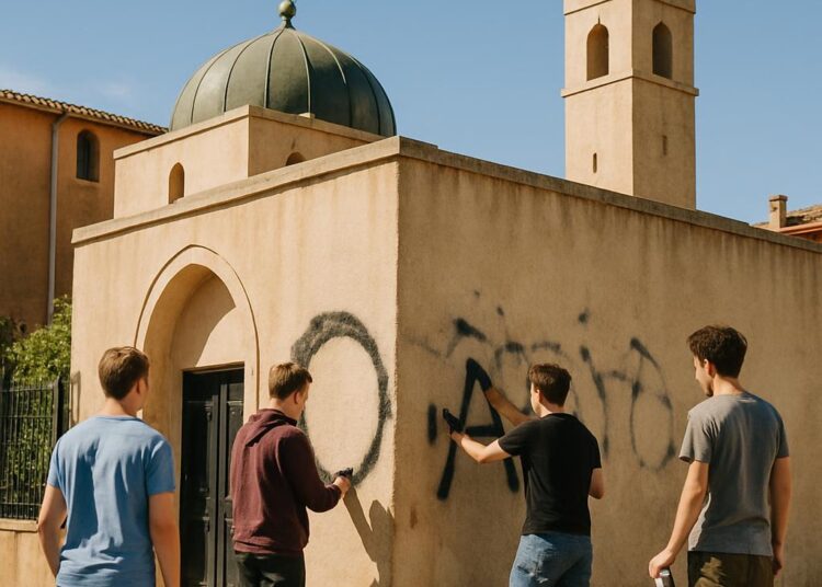 Roussillon : Quatre jeunes admettent avoir vandalisé la mosquée.