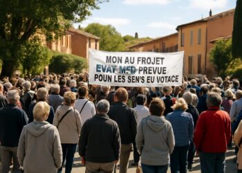 Roussillon : Une centaine de citoyens s'opposent au projet d'aire de gens du voyage.