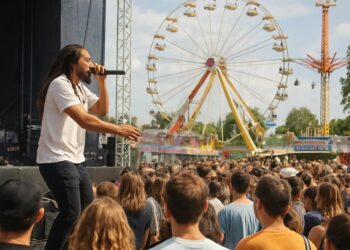 Drôme : Malgré un train bloqué, le rappeur Hatik a enflammé la scène à la Foire du Dauphiné.