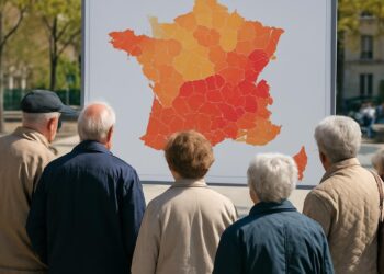 Société. Statistiques des seniors de 60 à 75 ans par département