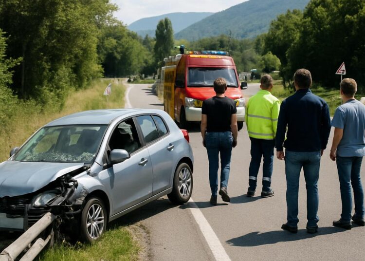 Isère : un blessé léger suite à un accident de voiture à Chirens