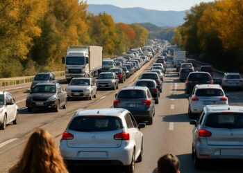 Vallée du Rhône : Fort trafic sur l’A7 pour le deuxième week-end des vacances de la Toussaint.