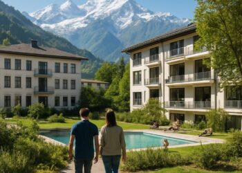 Haute-Savoie : L'ancien sanatorium de Passy transformé en havre de paix avec vue sur le Mont-Blanc, piscines et lofts lumineux.