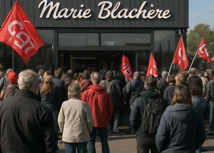 Bouches-du-Rhône : « Ras-le-bol des miettes » lors d'un rassemblement syndical chez Marie Blachère