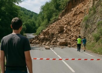 Drôme : La RD70 fermée entre Bouvières et Saint-Ferréol-Trente-Pas suite à un éboulement.