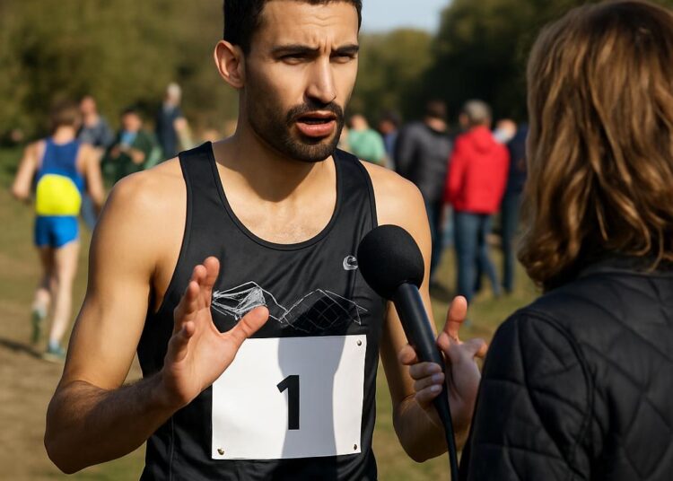 Athlétisme : Hicham Bouhraznine, maître du cross des Vannades, explique « je ne me suis pas précipité »