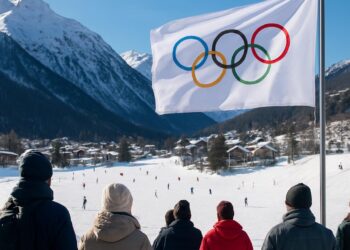 Alpes françaises 2030 : Albertville, hôte des athlètes et du drapeau olympique.