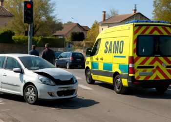 Isère : Un blessé à La Côte-Saint-André suite à un accident au feu rouge