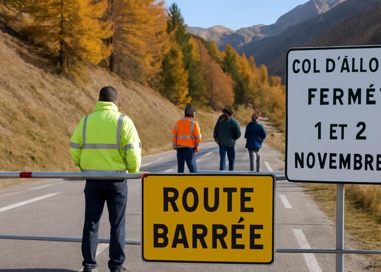 Alpes-de-Haute-Provence : fermeture du col d’Allos le week-end du 1er et 2 novembre.