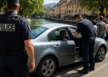 Annecy : Conduite erratique avec un taux d'alcool de 2,6 g/L.