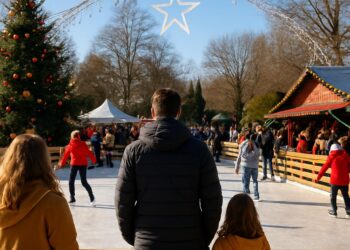 Animations de Noël à Divonne-les-Bains : retour de la patinoire dans l'Ain.