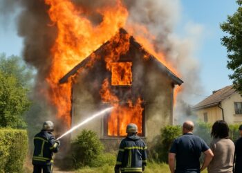 Isère. Un incendie ravage une maison.