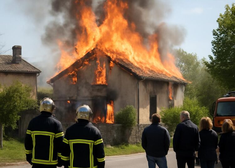 Alixan : un incendie détruit une maison dans la Drôme.