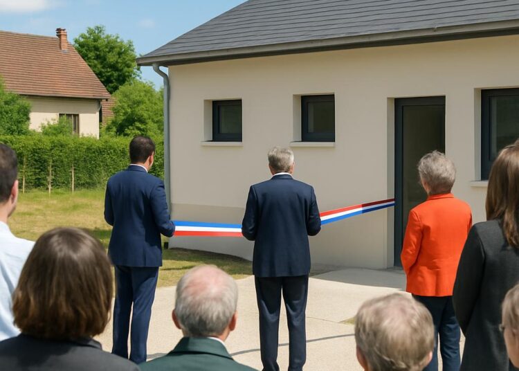 Cessy. Inauguration des vestiaires multisports par les autorités locales.