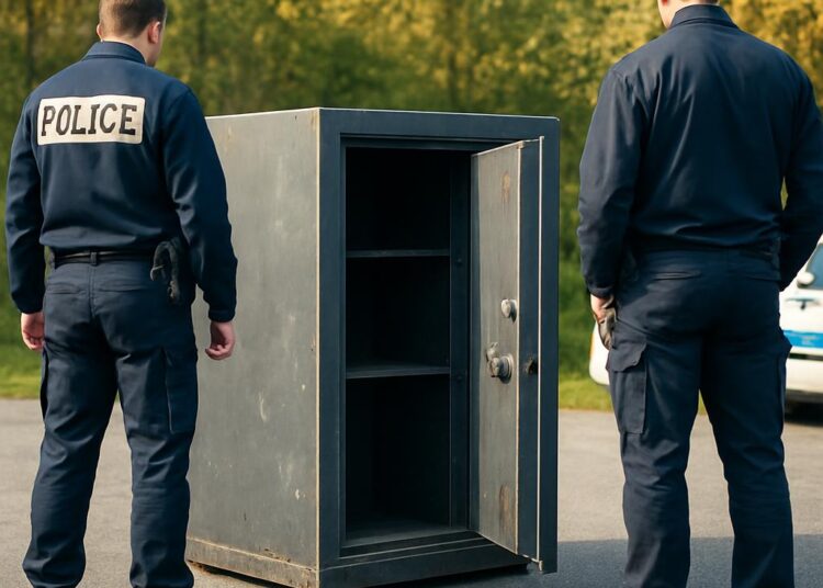 Isère : Un coffre-fort dérobé en Suisse retrouvé sans ses armes.