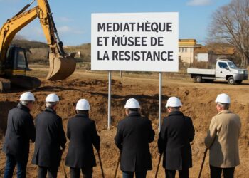 Le 5 janvier, lancement des travaux de la médiathèque et du musée de la Résistance à Le Teil, pour un budget de 4,6 millions d'euros.