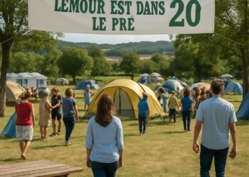 L'émission L'amour est dans le pré fête ses 20 ans dans un camping drômois.