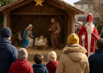 La Rochette. Une crèche festive pour célébrer la Saint-Nicolas.