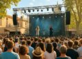 Concert d'été à Carpentras avec Vanessa Paradis et Helena dans le Vaucluse.