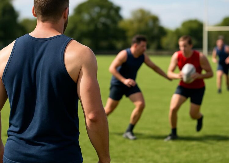 Le débardeur, devenu incontournable dans l'univers du rugby.
