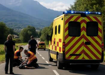 Urgence vitale pour un jeune de 22 ans suite à une blessure par balle en Haute-Savoie.