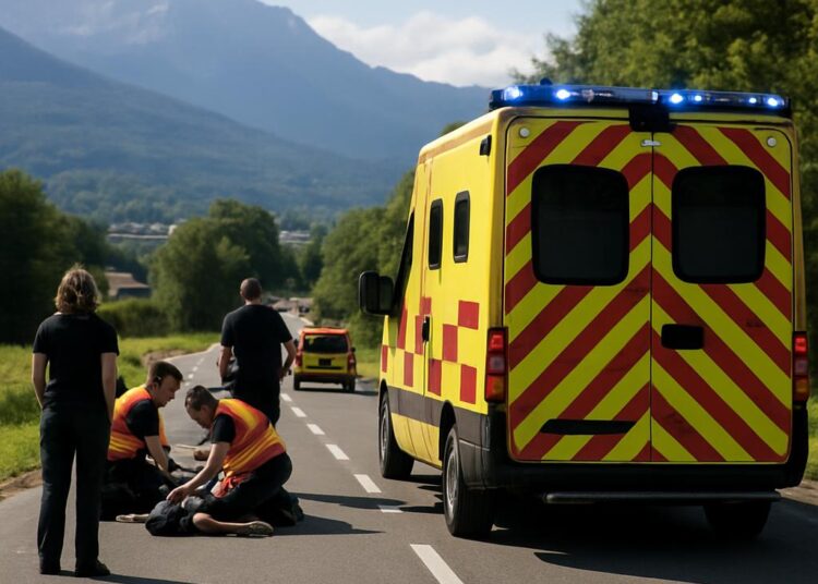 Urgence vitale pour un jeune de 22 ans suite à une blessure par balle en Haute-Savoie.
