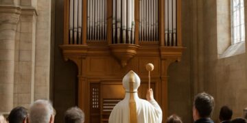Briançon : inauguration de l'orgue par l'évêque à la collégiale Notre-Dame-et-Saint-Nicolas.