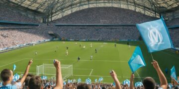 Football : Le Vélodrome, symbole de passion à Marseille.