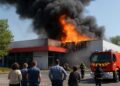 Incendie dans un supermarché à Manosque : bureaux administratifs affectés.