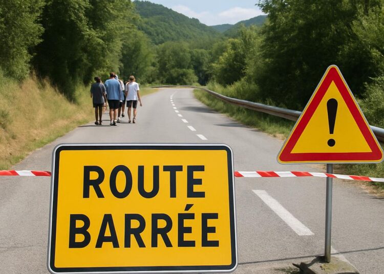 Ardèche : La RD113 entre Malarce et Gravières est fermée indéfiniment.