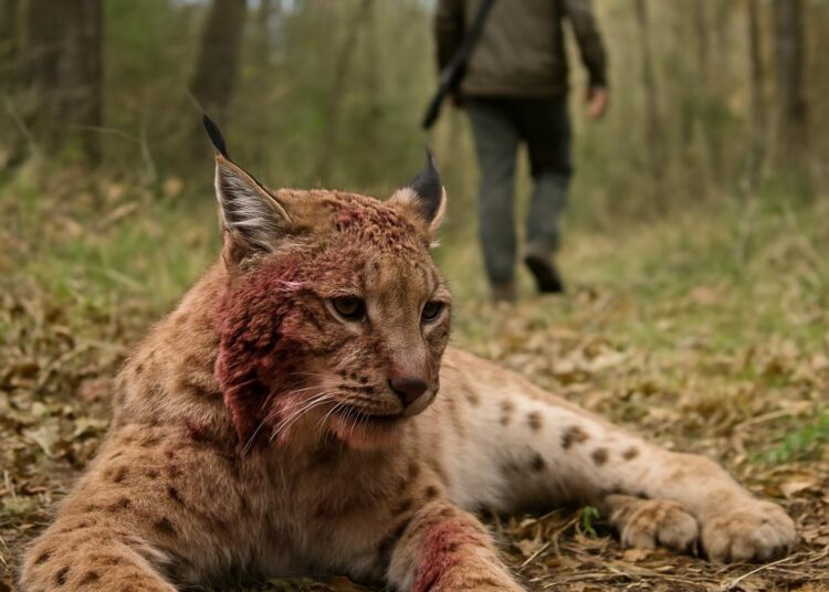 Ain : Un lynx gravement blessé après avoir été attaqué par un chasseur.