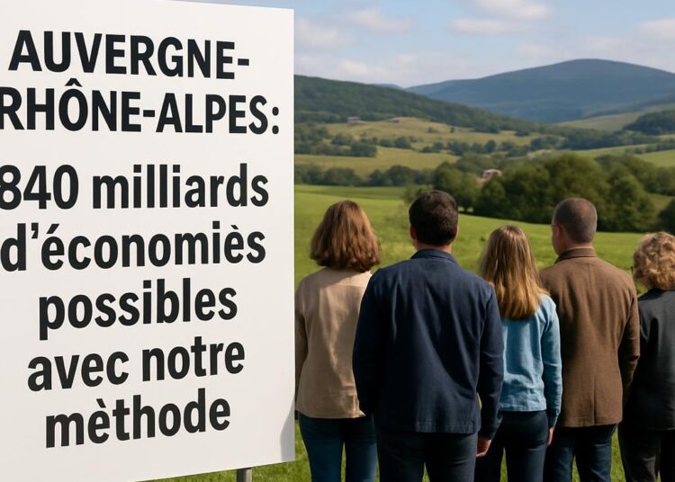 Auvergne-Rhône-Alpes : 840 milliards d'économies possibles avec notre méthode.