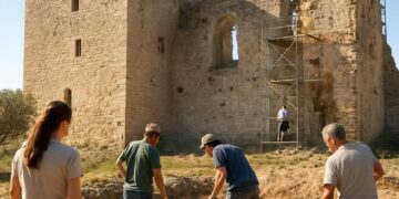 Vaucluse : des volontaires restaurent le château de Thouzon et le revitalisent.