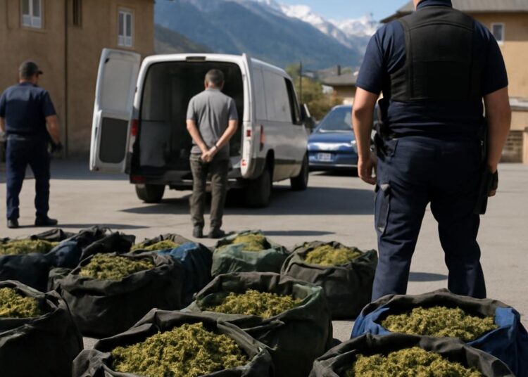 Briançon : saisie de 55 kg de cannabis chez un Espagnol.