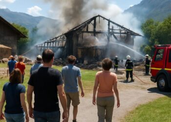Haute-Savoie : une solidarité remarquable suite à l'incendie d'une ferme.