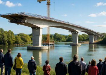 Inauguration prévue d'un pont reliant l'Isère à l'Ain d'ici 2034.