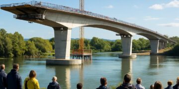 Inauguration prévue d'un pont reliant l'Isère à l'Ain d'ici 2034.