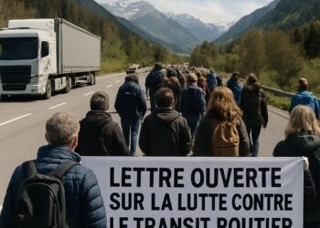 Lettre ouverte sur la lutte contre le transit routier excessif en Alpes.