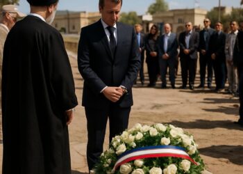 Guerre au Moyen-Orient : Emmanuel Macron rend hommage à Arnaud Frion, l’ayatollah iranien touché.