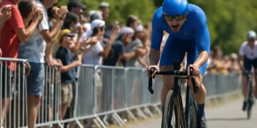Cyclisme : Ganna s'impose au contre-la-montre, Seixas finit 4e.