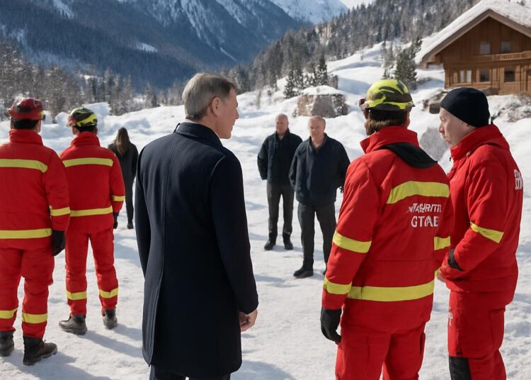 Savoie : Rencontre de l'ambassadeur adjoint britannique avec les secouristes après des avalanches.