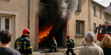 Embrun : un incendie dans les sous-sols d'un bâtiment, acte intentionnel suspecté.