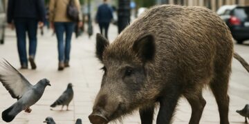Urbanisation : les sangliers pourraient rivaliser avec pigeons et rats.