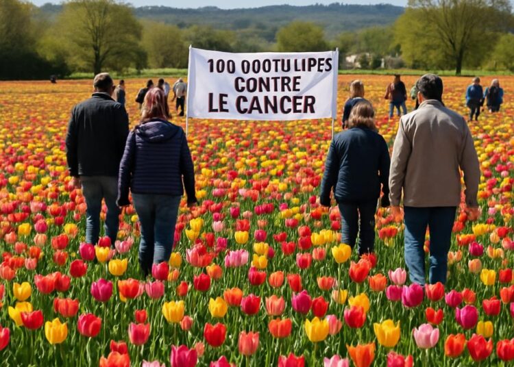 Ardèche : Le Lions Club Guilherand - Saint-Péray triomphe avec 100 000 tulipes contre le cancer.