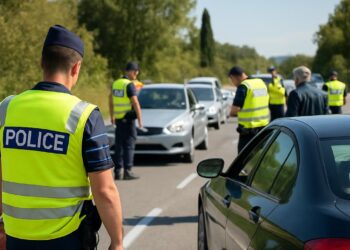 Jeudi matin, 25 conducteurs vérifiés lors de l'opération « carton jaune » en Drôme.