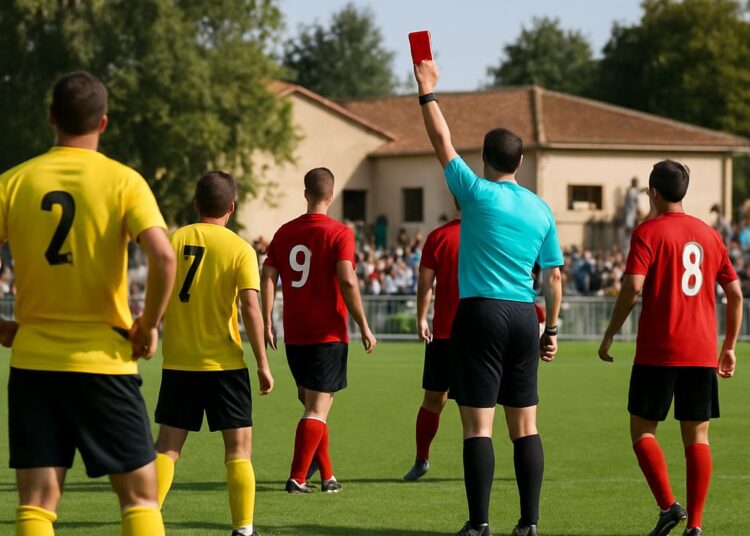 Revivez le derby Valréas-Saint-Saturnin : cartons rouges et coup d'envoi.