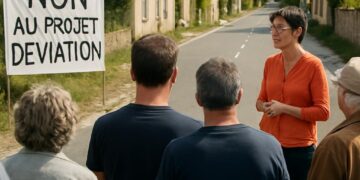 Saint-Péray : Sandrine Rousseau apporte son soutien aux détracteurs du projet de déviation en Ardèche.