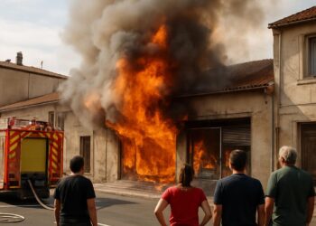 Carpentras : Un feu ravage une épicerie de nuit à Vaucluse.