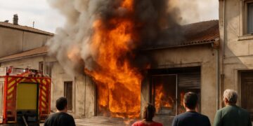 Carpentras : Un feu ravage une épicerie de nuit à Vaucluse.